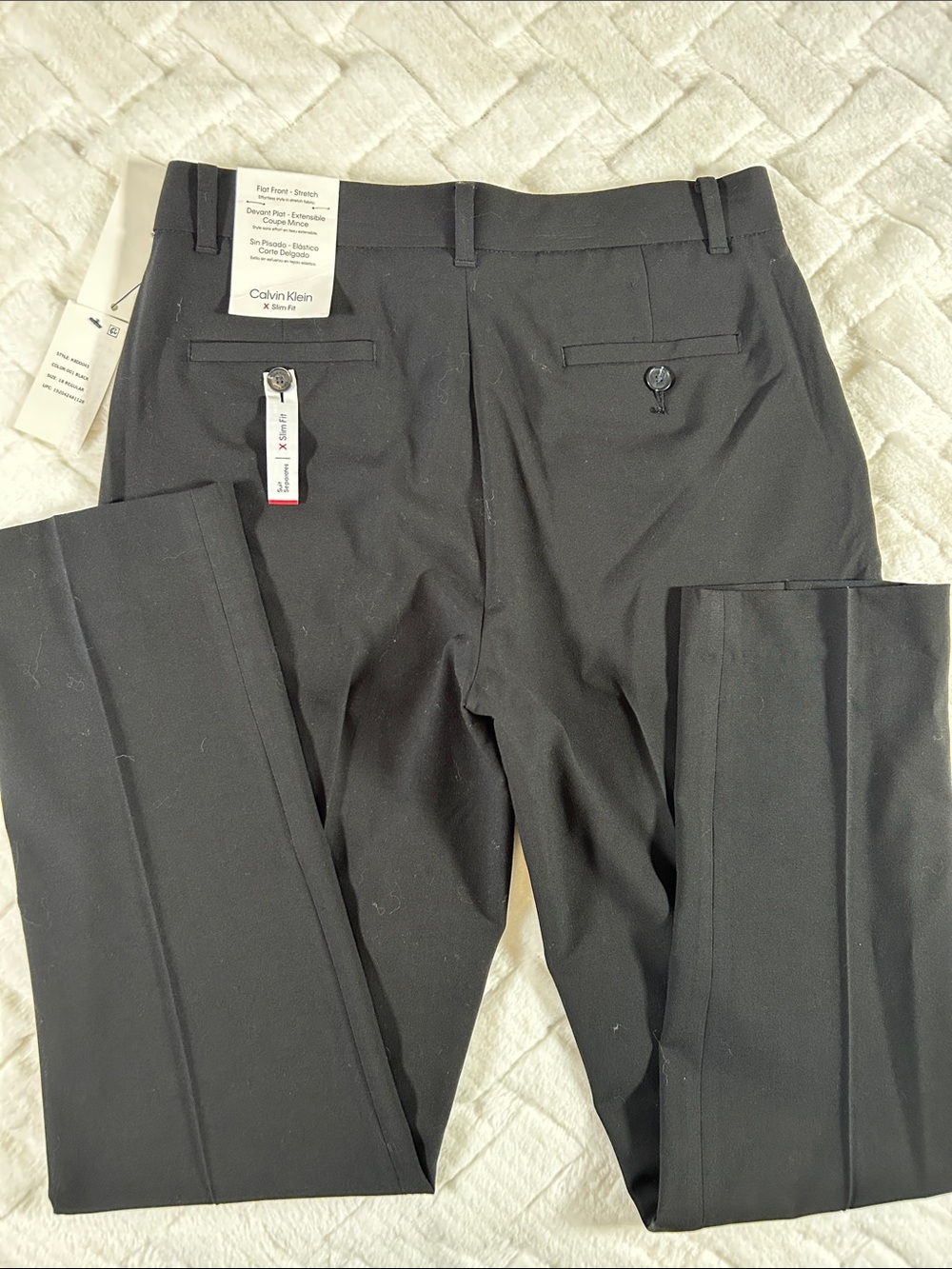 Calvin Klein Black Women’s Stretch Dress Pants - Flat Front size 18 - Picture 5 of 8